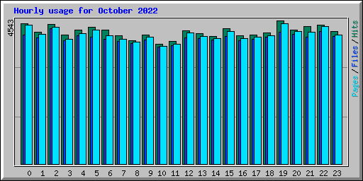 Hourly usage for October 2022
