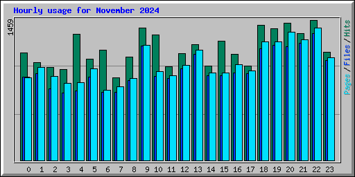Hourly usage for November 2024